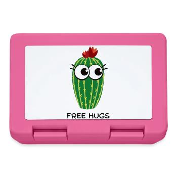 free hugs cactus - Brotdose - Pink - Vorne
