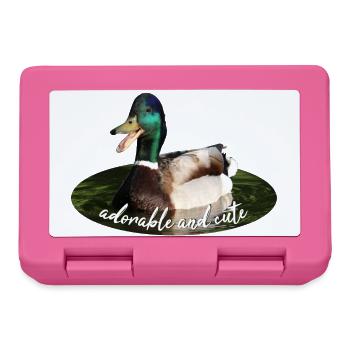 Ente Stockente - Brotdose - Pink - Vorne