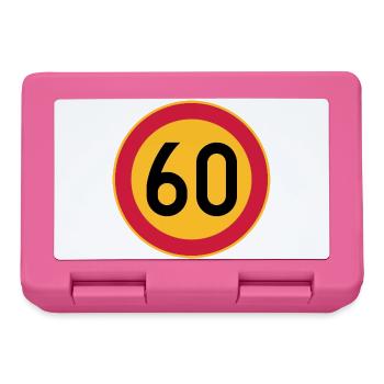 60 Limit / Tempolimit - Brotdose - Pink - Vorne