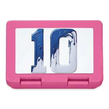 NON. 10 NUMÉRO 10 BLEU BLANC 10E ANNIVERSAIRE - Boîte à goûter - rose - Devant