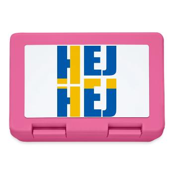 SCHWEDISCH HEJ HEJ SCHWEDEN - Brotdose - Pink - Vorne