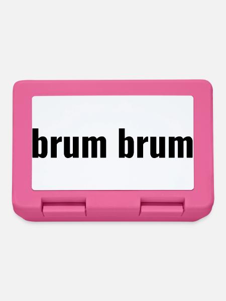 Brum Brum - Boîte à goûter - rose