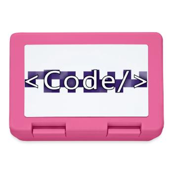Code style (purple) - Lunchbox - pink - Front