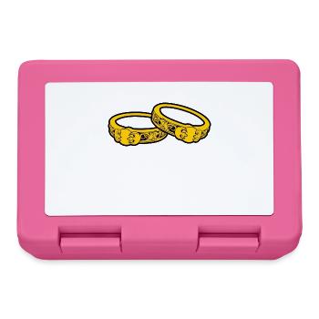Eheringe Ringe Rings Schmuck Goldschmied Juwelier - Brotdose - Pink - Vorne