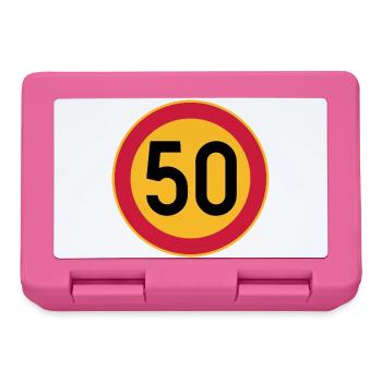 50 Limit / Tempolimit - Brotdose - Pink - Vorne