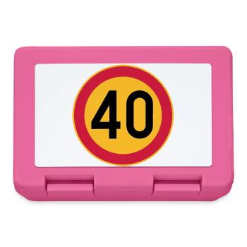 40 Limit / Tempolimit - Brotdose - Pink - Vorne