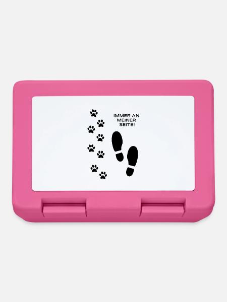 Immer an meiner Seite - Hundefan.Shop - Brotdose - Pink