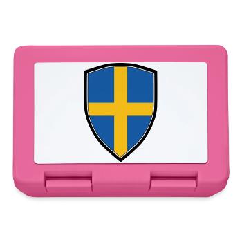 SWEDEN FLAG SHIELD - Lunchbox - pink - Front