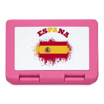 Espana Espagne drapeau espagnol drapeau drapeau - Boîte à goûter - rose - Devant