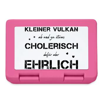 cholerisch ehrlich Choleriker - Brotdose - Pink - Vorne