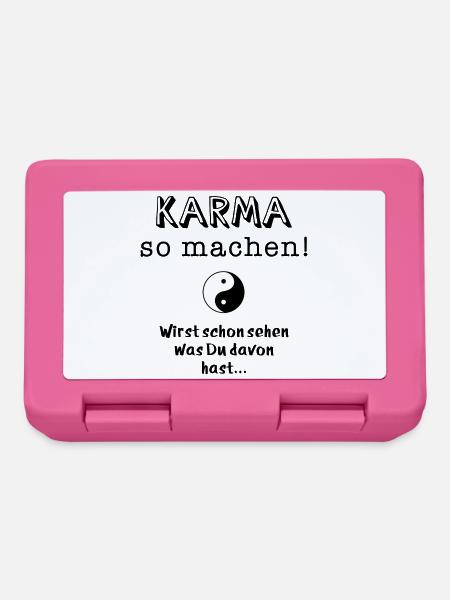 karma so machen - Brotdose - Pink
