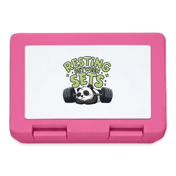 Resting Between Sets - Lunchbox - pink - Front