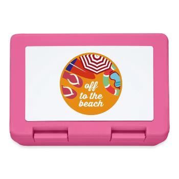 Luftige Flip Flops Strandurlaub - Brotdose - Pink - Vorne