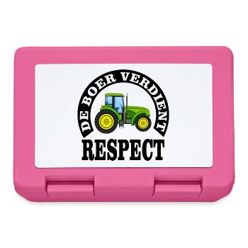 Farmers deserve respect - Lunchbox - pink - Front