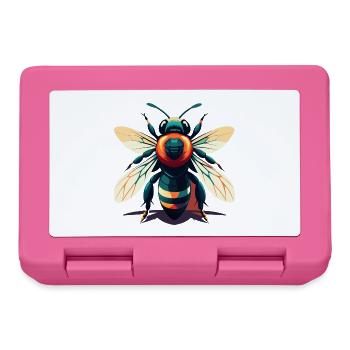 Biene Cartoon Figur Buntes Haustier Tier - Brotdose - Pink - Vorne