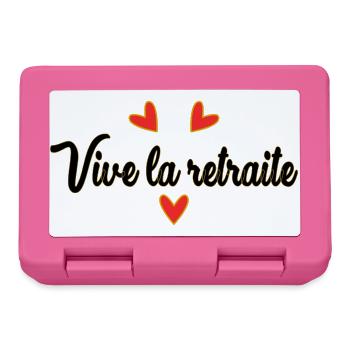 RETIREMENT. HAPPY RETIREMENT. HAPPY RETIREMENT - Lunchbox - pink - Front