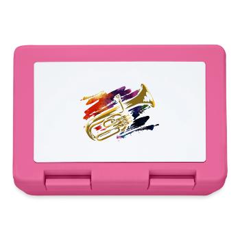 Schmetterndes Althorn Blaskapelle - Brotdose - Pink - Vorne