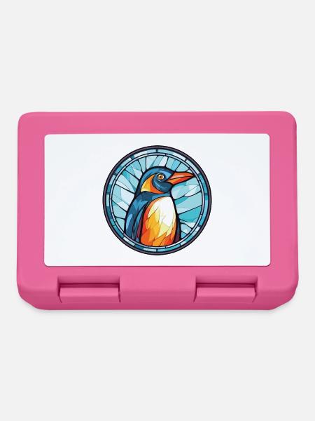 Pinguin Bunte Aquarell-Tierillustration - Brotdose - Pink