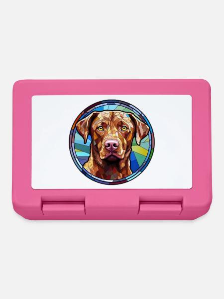 Chesapeake Bay Retriever Hunderasse Aquarell Glas - Brotdose - Pink