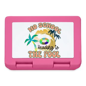 Auf dem Weg zum Pool - Brotdose - Pink - Vorne