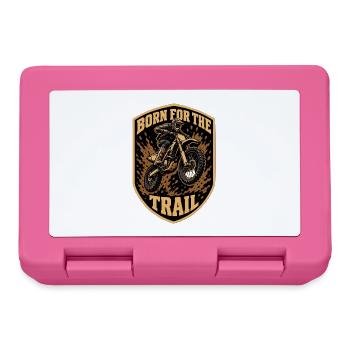 Born For The Trail Motocross Dirtbike Vintage Bad - Brotdose - Pink - Vorne