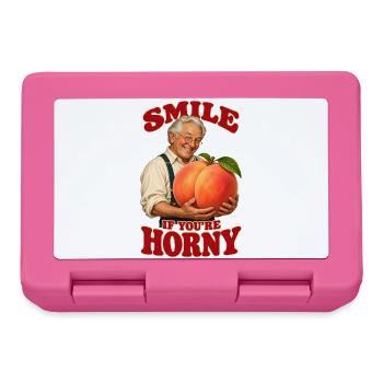 Opa Pfirsich Zweideutiger Spruch und Partyhumor - Brotdose - Pink - Vorne