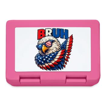 American Flag Bruh Dabbing Eagle Men Boys - Brotdose - Pink - Vorne