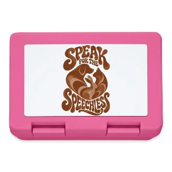 Speak For The Speechless - Brotdose - Pink - Vorne