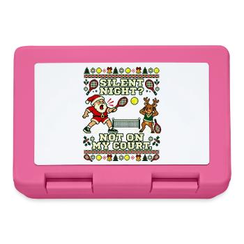 Weihnachten Tennis Tennishumor - Brotdose - Pink - Vorne