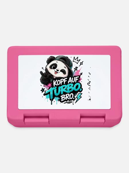 KopfAufTurbo Panda Bro - Brotdose - Pink