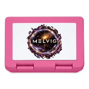 MELVIG Einsteinring – Galaxie in Violett & Gold - Brotdose - Pink - Vorne