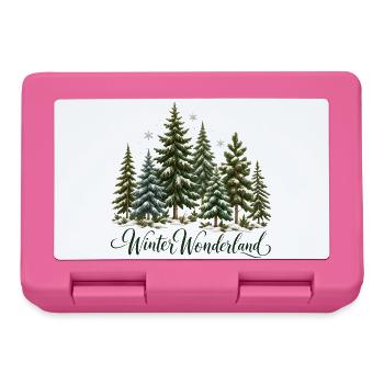 Christmas Loading Weihnachtsmann Advent Vorfreude - Brotdose - Pink - Vorne