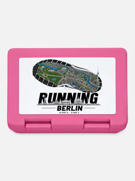 Running Berlin Laufschuh Stadtkarte - hell - Brotdose - Pink