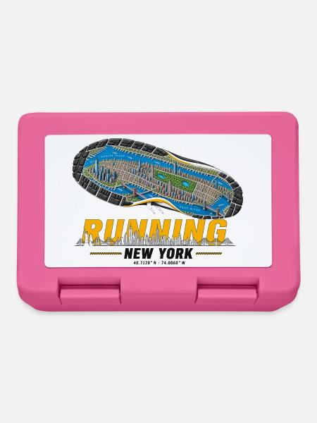 Running New York Laufschuh Stadtkarte - hell - Brotdose - Pink