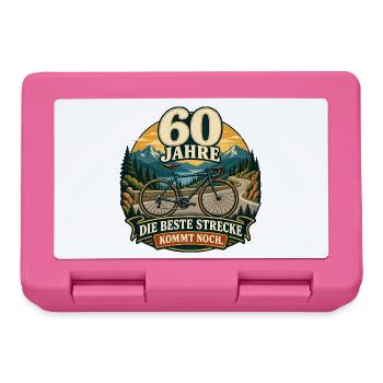 60 Jahre Die beste Strecke kommt noch - Brotdose - Pink - Vorne