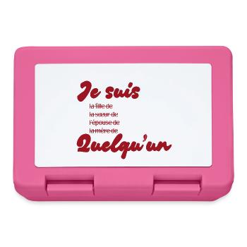 Ich bin jemand – Feminismus - Brotdose - Pink - Vorne