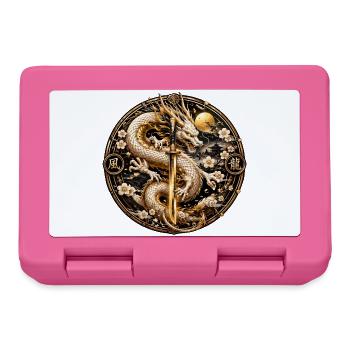 Goldener Drachenklingentraum - Brotdose - Pink - Vorne