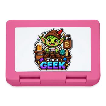 ICH BIN EIN NERD – Goblin Tavern Rollenspiel - Brotdose - Pink - Vorne