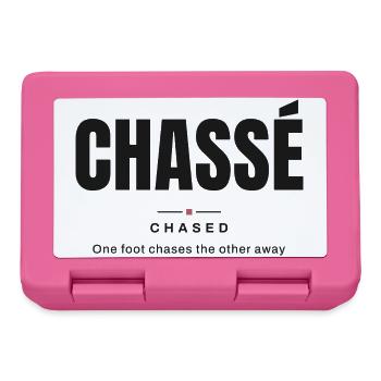 Chassé — Gejagt | Wahres Ballettvokabular - Brotdose - Pink - Vorne