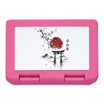 Sakura Torii am roten Mond - Brotdose - Pink - Vorne