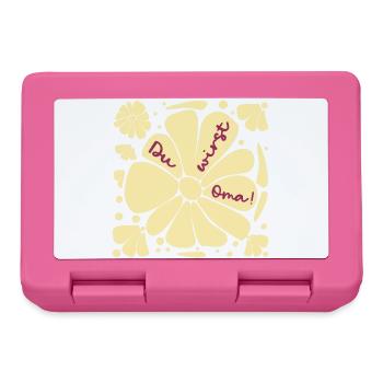 Du wirst Oma, Baby - Brotdose - Pink - Vorne