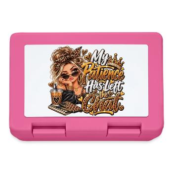 Meine Geduld Ist Weg Vom Chat - Brotdose - Pink - Vorne
