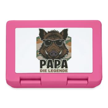 Papa die Legende Wildschwein - Brotdose - Pink - Vorne