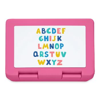Lebendiges Alphabet - Brotdose - Pink - Vorne