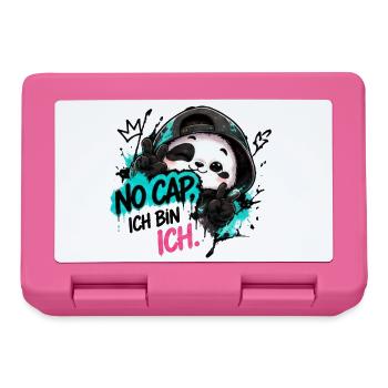 Panda Graffiti: No Cap Ich BinIch - Brotdose - Pink - Vorne