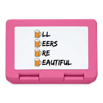ALL BEERS ARE BEAUTIFUL BIER JGS ACAB ABAB SPRUCH - Brotdose - Pink - Vorne