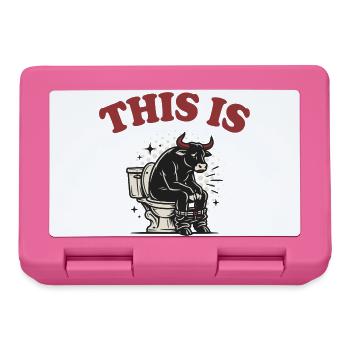 This Is Bullshit – Lustiger Bulle im Retro-Stil - Brotdose - Pink - Vorne