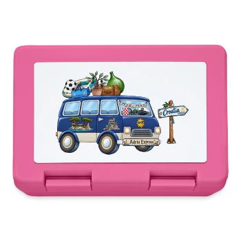 Kroatien Camper Wohnmobil - Brotdose - Pink - Vorne
