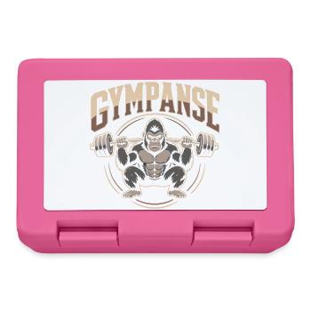 Gympanse Gewichtheber Bodybuilding - Brotdose - Pink - Vorne