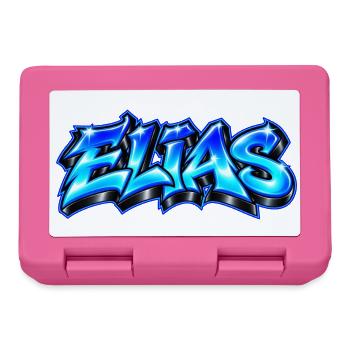 ELIAS Graffiti Name Street Art Hip Hop 3D - Brotdose - Pink - Vorne